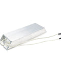 Dahszhi 300W 70-ohm aluminum wirewound braking resistor with white leads and solder lug terminals.