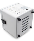 Compact Desktop Solder Fume Extractor With Dual Stage Air Purifier showing back view and ventilation slots.