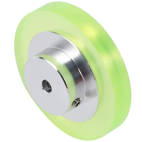 Pro Grade Aluminum Polyurethane Encoder Wheels Built Tough For Exact Speed And Position Tracking Heavy Duty Industrial Rotary Sensor Gauge High Resolution 200Mm Perimeter 3 Pack - green wheel with aluminum center