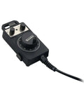 Electronic Handwheel Handle For HC121 HC115 Machines Hand Wheel for precise manual control, black with aluminum grip.
