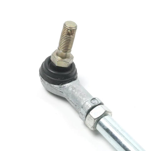 Passenger Side Tie Rod Assembly For G14 G16 G19 Golf Carts 1995 2002 Gas Or Electric Plug And Play Direct Fit Replacement With Tie Rod Ends And Steering Linkage Smooth Performance, metal joint close-up