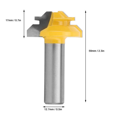 Get Your 45 Degree Router Bit For Woodworking Projects That Rock, Premium Cemented Carbide Mortise And Tenon Knife with 12.7mm shank.