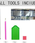5D Diamond Painting Kit For Beginners With Purple Octopus Special Shape Easy To Start Clear Crystal Rhinestones Paint