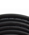 Close-up of Three Quarter Inch By Fifty Foot Black SAE J844 Nylon Air Brake Tubing DOT Approved for Pneumatic Air Line Systems
