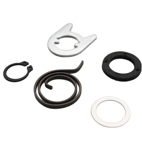 Super Tough Door Knob Repair Spring Kit With Rust Resistant Stainless Steel Internal Lever Latch Springs Perfect For Doors Chairs Hammocks And Gardens Featuring Easy Install Hook Design To Stop Stretching While Keeping Your Sliding Doors And Furniture. stainless steel spring rings and coiled torsion spring set
