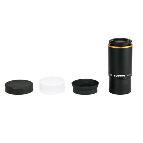 1.25 Inch Telescope Eyepiece 66 Degree Ultra Wide Angle Fully Multi Coated 6mm Focal Length with caps and lens components
