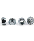5 16 Inch 18 Thread Nylon Insert Lock Nuts Nylock Self Locking Nuts Carbon Steel White Zinc Plated Silver 100 Pack For Heavy Duty Machinery And Automotive Hardware