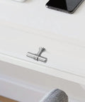 Silver drawer with installed 25 Pack Brushed Nickel Cabinet Knobs And T Bar Drawer Pulls For Kitchen And Dresser