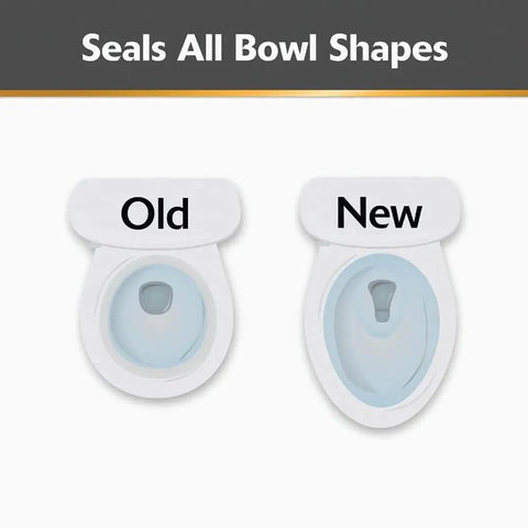 Top Tier Beehive Styled Toilet Plunger With Durable Fifteen Inch Grip And Six Inch Rubber Suction Cup Ships With Neat Wall Rack To Blast Away Annoying Sink Drains And Bathtub Blockages Without Any Sweat Today - Comparison of Old and New toilet bowl shapes.