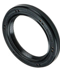 Mazda Crankshaft Seal B3C7-10-602A Direct-Fit Engine Seal For Oil Leak Prevention, black circular seal, close-up view.