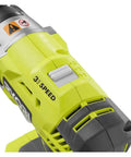 Close-up of the 3-speed control on an 18V Cordless Impact Wrench Bare Tool With Half Inch Square Drive, 400Nm Torque.