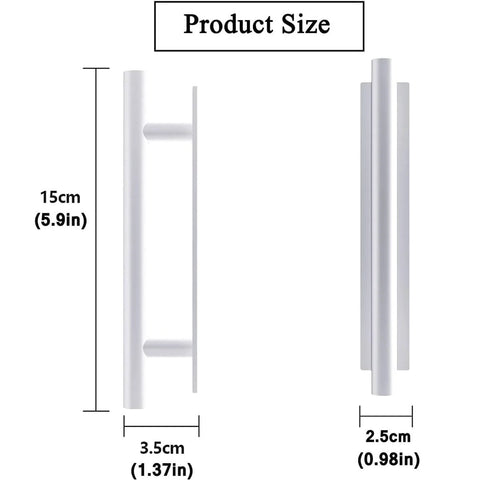 Dimensions of Self Stick Push Pull Helper White Hidden Cabinet Handle Made From ABS Plastic Ideal For Doors Windows Wardrobes And Cabinets