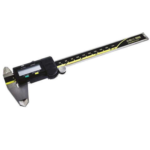 6 Inch Caliper With Absolute AOS Encoder, Ultra Accurate 0.0005 Inch, 0.01 mm Resolution, stainless steel measuring tool