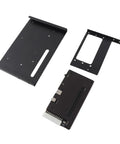 Thunderbolt 3 And 4 External GPU Dock Station With USB 4.0 PCIe 16X Slot ATX 24Pin Adapter components, black metal, mounting plates and connectors.