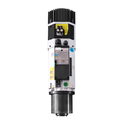 Pro Grade 9Kw Automatic Tool Change Spindle Motor For Woodworking Cnc Routers 24000Rpm Iso30 air cooled with multiple connectors.