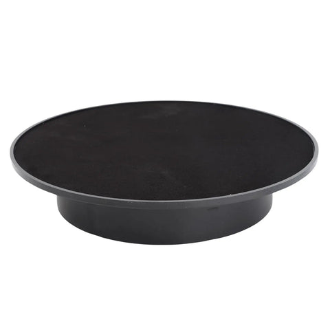 Electric Rotating Display Turntable For Product Photography Shows With Smooth 360 Degree Spin And Adjustable Speed Settings At 8 15 Or 30 RPM Plus Precise Angle Control For Epic Social Media Videos, black ABS design.