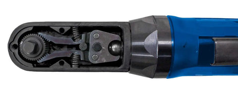 Sealed Flat Head Mini Ratchet Drive One Hand Reverse Lever One Quarter Inch Black And Blue Built To Last With Dust Proof Sealed Mechanism