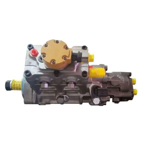 OEM Compatible Slick Replacement Fuel Injection Pump For Caterpillar Cat Engine C6.4 showing detailed fuel pump design and fittings.