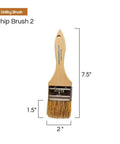 Straight Up Great 2 Inch Disposable Chip Paint Brushes 24 Pack With Tough China Bristles And Solid Wood Handles, 2 inch chip brush