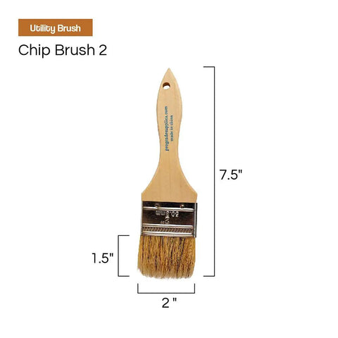 Straight Up Great 2 Inch Disposable Chip Paint Brushes 24 Pack With Tough China Bristles And Solid Wood Handles, 2 inch chip brush