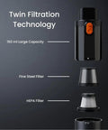 Twin Filtration Technology for Heavy Duty Cordless Car Vacuum With 16000Pa Kickass Suction And HEPA Filter.