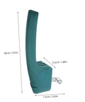 High Temp Commercial Oven Handle Drying Cabinet Grip Replacement For Industrial Kitchen Equipment, 18cm green handle side view.