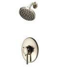 Thermostatic Shower Trim Kit With Rain Spray 1.8 GPM Brushed Nickel Finish ADA Compliant CALGreen And CEC Certified Water Saver Valve Body Sold Separately
