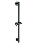 Diverter Slide Bar Shower Rail 25 3/4 Inch Metal Construction Matte Black Finish With Mounting Hardware Included, Compatible With Neo Collection