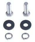 Bolts and washers from 2 Inch Rear Lowering Blocks Kit For Harley Touring 2009 To 2025 Road Glide Street Glide Electra Glide True 2 Inch Drop With Aircraft Grade Black Anodized Suspension Kit