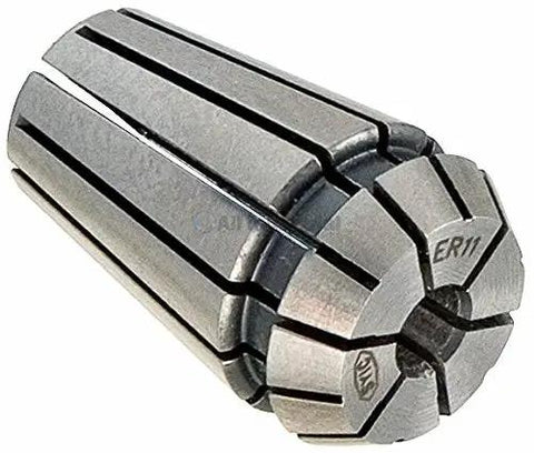Close-up of Pro Grade ER11 Collet Set with ultra low 0.0002 inch TIR for superior rigidity, ideal for small milling tools 1/16 to 1/4 inch.