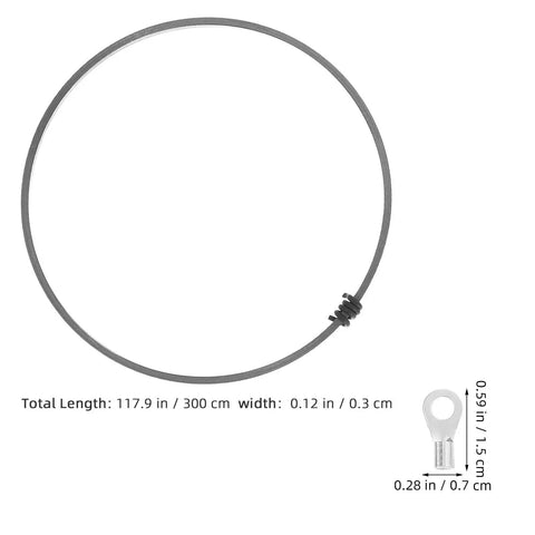 Premium Nickel Chromium Heating Element Replacement Strip For Heat Shrink Film Sealer, 300 cm long, 0.12 in wide.