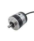 Front view of Rotary Encoder TRDJ100RZ Incremental Encoder With Stainless Steel Shaft And Aluminum Shell For High Reliability Long Life