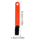 Glow Reflective Trail Marker Clips For Outdoor Hiking And Hunting Orange PVC Clips With Glow Tape Detailed View