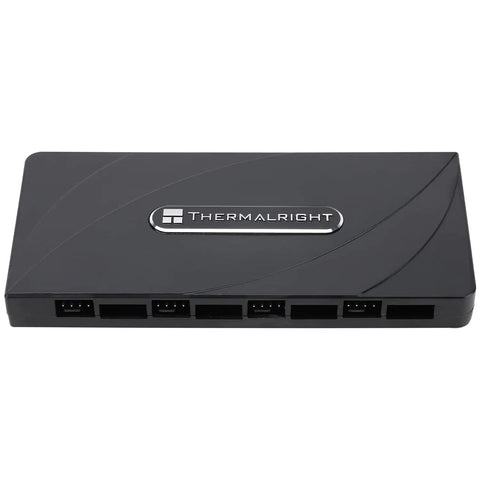 Eight Channel ARGB Fan Hub Controller For Slick PC Case Cooling With Eight 4 Pin Ports And 5V 3Pin ARGB Hub SATA Power Cord Included