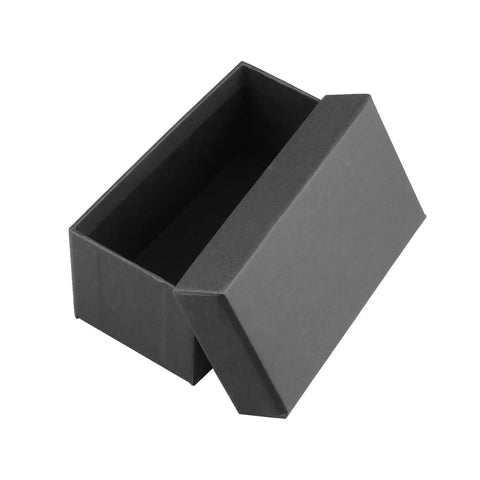 Open black cardboard box with lid slightly ajar, showcasing interior space for packaging, 4 Piece Circle Crystal Stone Drawer Knob Set In Rose Quartz Polished Cabinet Handles For Kitchen Drawers Cupboards Dresser Wardrobe Closet Doors Sleek Sparkle Pulls