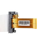 Top Shelf 58mm Thermal Print Head PT487F Direct OEM Replacement for 2 Inch Cash Register Printer side view with gold ribbon.