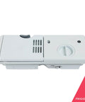 Detergent And Rinse Aid Dispenser For Dishwashers Model 154574401 White Replacement shown from top angle