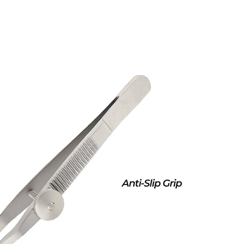 Chalazion Eyelid Clamp For Simulation And Training Stainless Steel Ophthalmic Forceps 9 Cm Length Medium 20Mm Outer Diameter Pro Grade Precision Instrument For Eye Care Students with anti-slip grip