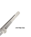 Chalazion Forceps For Eyelid Immobilization, Pro Grade 9 cm Stainless Steel Eyelid Clamp With Smooth Pressure Control, Reusable And Autoclavable Ophthalmic Instrument, Small 13 mm Oval Tip, Medium 20 mm Oval Tip, Large 25 mm Oval Tip, anti-slip grip
