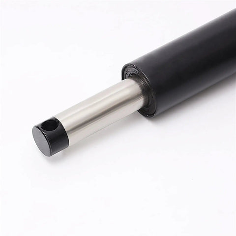 Rock Solid Electric Linear Actuator DC 12V Beefy Telescopic Lifting Rod With 4000N Thrust close-up of the silver lifting rod.