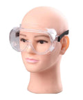 10 Pack Anti Fog Safety Goggles For Lab And Construction Over Glasses Protective Eye Gear With Adjustable Strap mannequin display