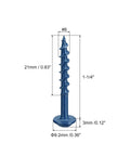 8x1-1/4 Pocket Hole Screws 200 Pack Square Drive Self-Tapping Wood Screws With Blue Coating for Woodworking and Repairs