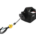 Beefy 3 In 1 Electric Hoist Winch Featuring A Tough 1100 Pound Lift Capacity And Mighty 1500 Watt Motor built with a sturdy aluminum frame.