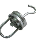 Beefy Heavy Duty Powder Coating Swivel Hooks Set With 360 Degree Ball Bearing Spinner And V And U Hooks, 250 LB Capacity, Steel Hangers For Painting Powder Coating And Spray Booths, 4 Pack, metal swivel hook with V and U ends