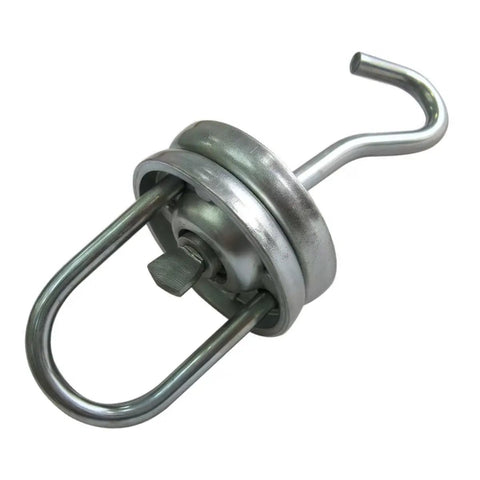 Beefy Heavy Duty Powder Coating Swivel Hooks Set With 360 Degree Ball Bearing Spinner And V And U Hooks, 250 LB Capacity, Steel Hangers For Painting Powder Coating And Spray Booths, 4 Pack, metal swivel hook with V and U ends