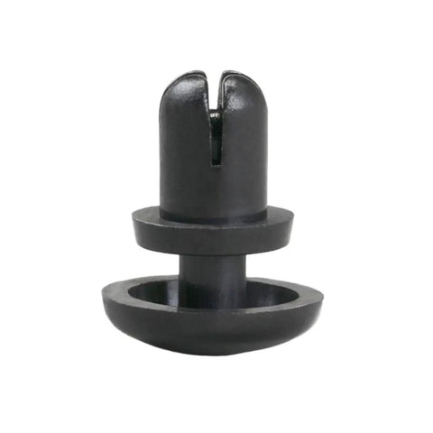 100 Piece Heavy Duty Nylon Expansion Rivets For Pcb Fixing And Blind Rivet Jobs featuring a black nylon fastener for electronics assembly.