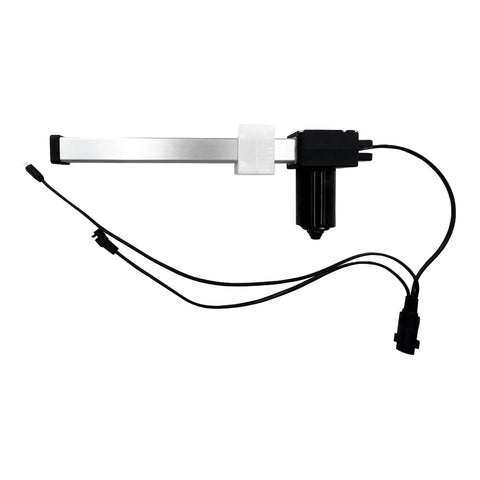Heavy Duty Power Recliner Linear Actuator Motor Lift Chair Straight Swap Replacement With 120 mm Fit And 220 mm Stroke No Sweat Install Smooth Glide Upgrade shown from the side with wiring.