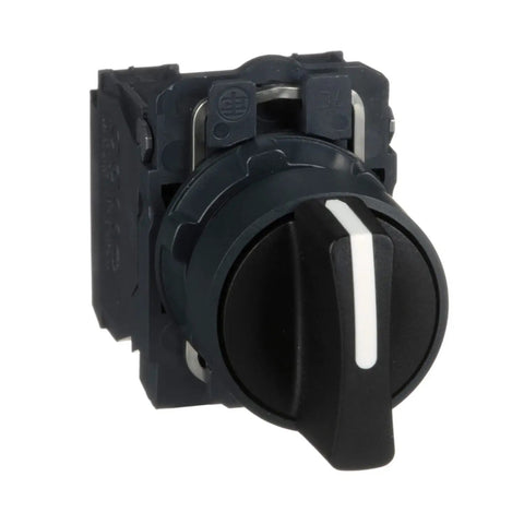 Harmony XB5 Selector Switch For Industrial Machinery With Plastic Bezel, 3 Positions Stay Put Operation, side view