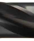 Close-up of High Speed Steel Drill Bit Set 26 Piece Jobber Length A To Z With Black Oxide Finish, showing the bit's spiral design.