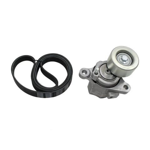 Engine Serpentine Drive Belt Kit Fit 2018 To 2024 Toyota Sienna Lexus RX350 Avalon ES350 3 5L V6 Replace 90K39424A showing belt and tensioner pulley